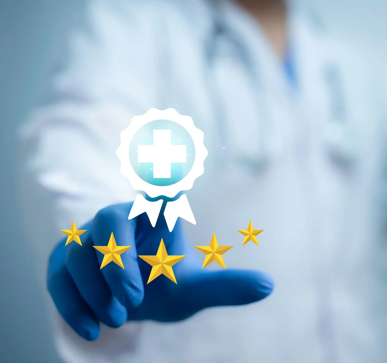 Healthcare professional with five-star rating